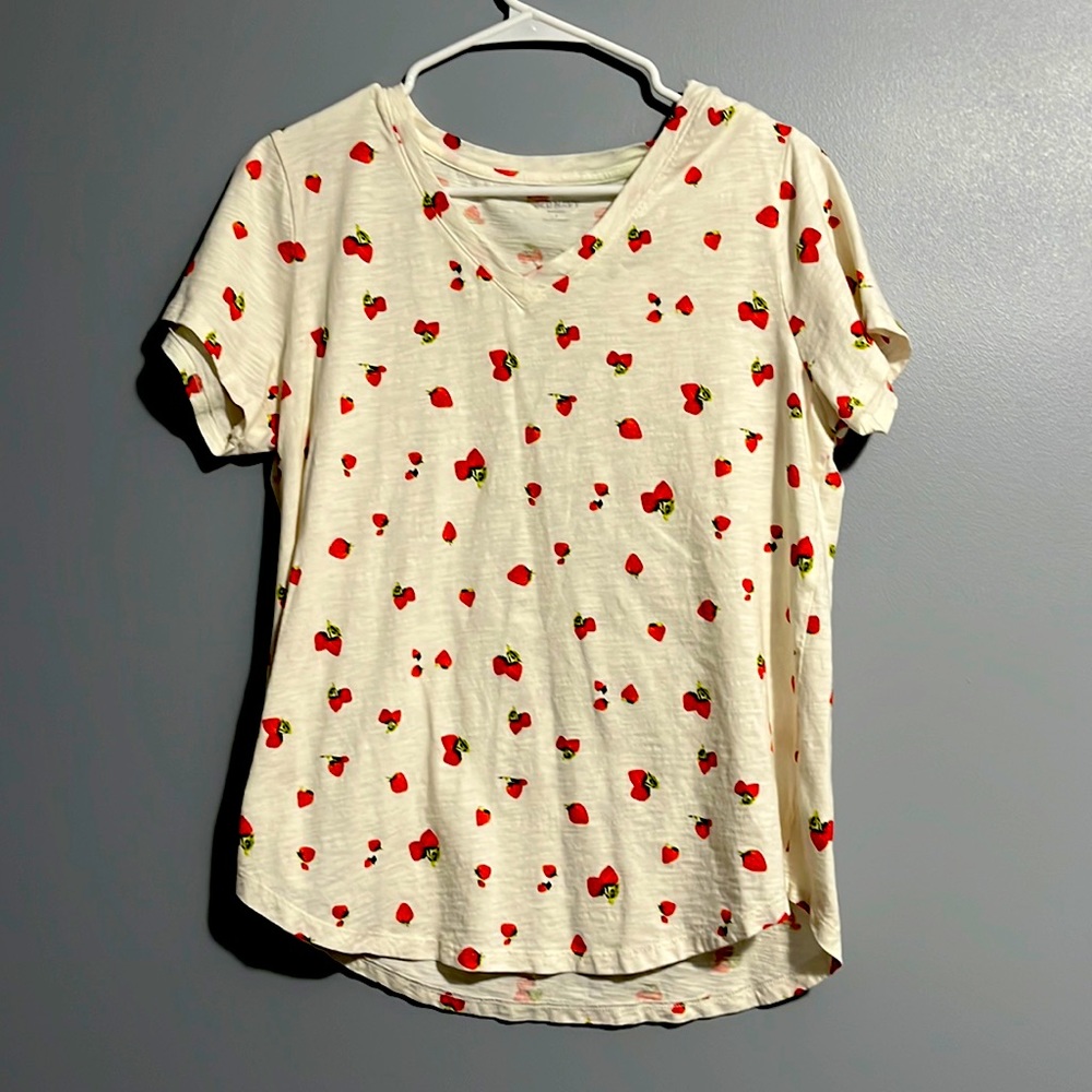 Strawberry print t-shirt